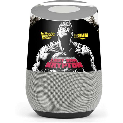 DC Comics Superman Last Son of Krypton Google Home Skin